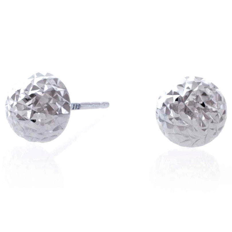 14k Gold Diamond Cut Stud Earrings Keir Fine Jewellery