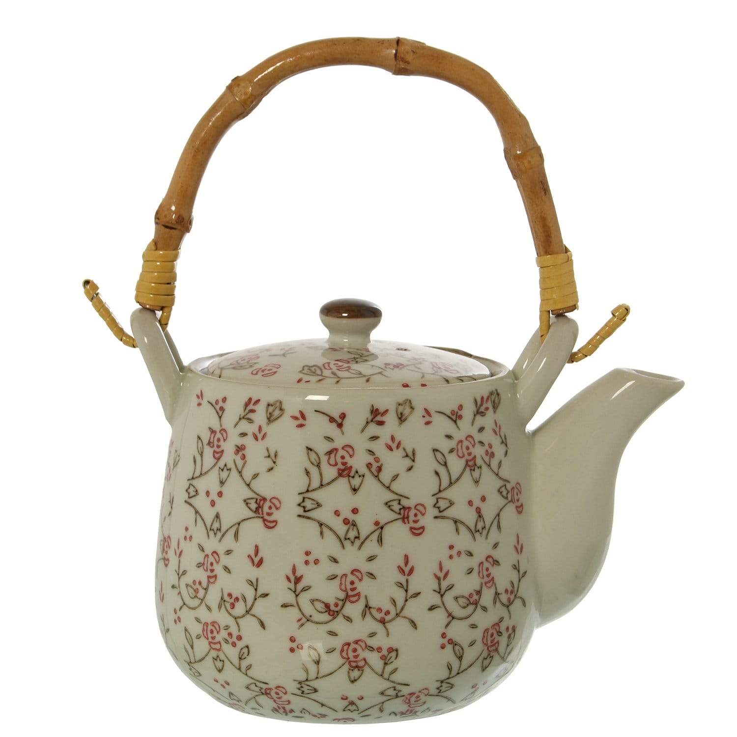 Teiera in porcellana inglese decorazione floreale country shabby chic -  Dolci pensieri gift
