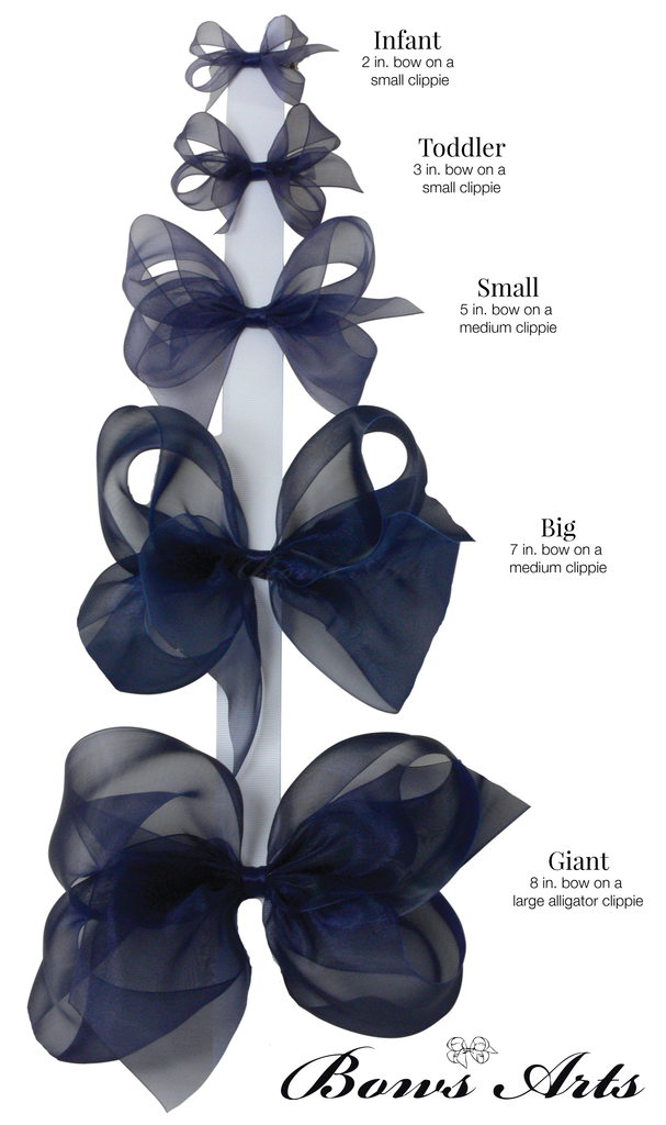 Bows Arts Organdy Size Chart