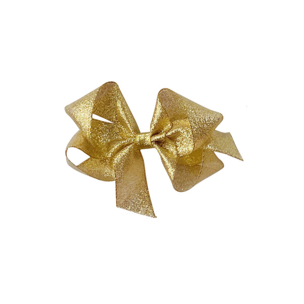 Small Gold Galena Metallic Bow – Bows Arts