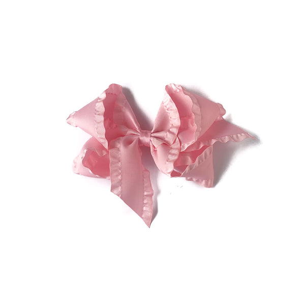 Ruffle Satin Long Tail Bow – Bows Arts