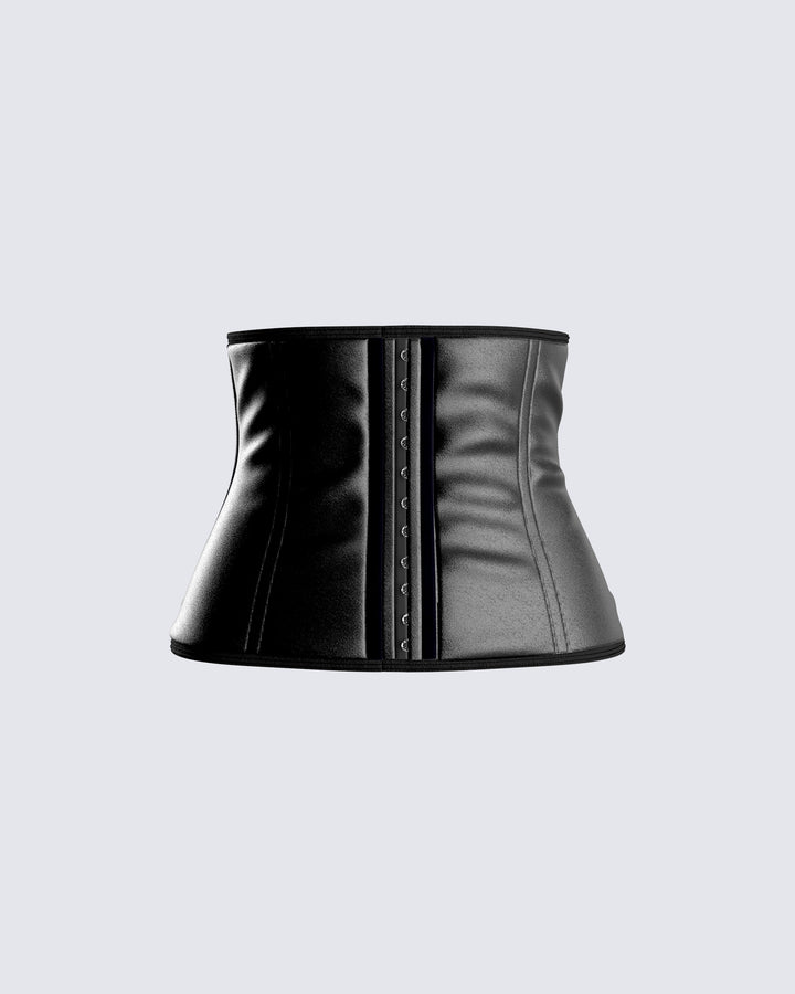 Lerata Black Sequin Corset Top – FINESSE