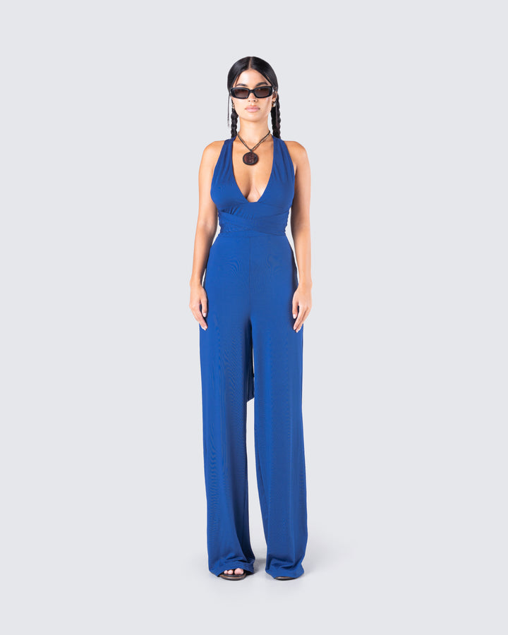 Halter Money Print Jumpsuit for Women