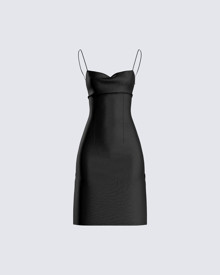 Badu Black Satin Bustier Top – FINESSE