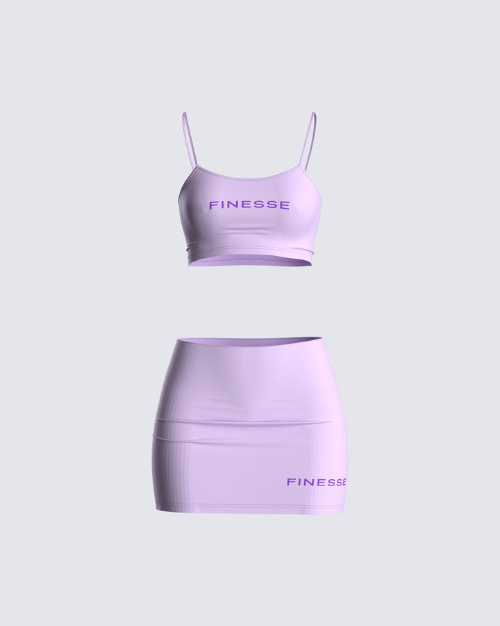 Sydney Lilac Logo Cami – FINESSE