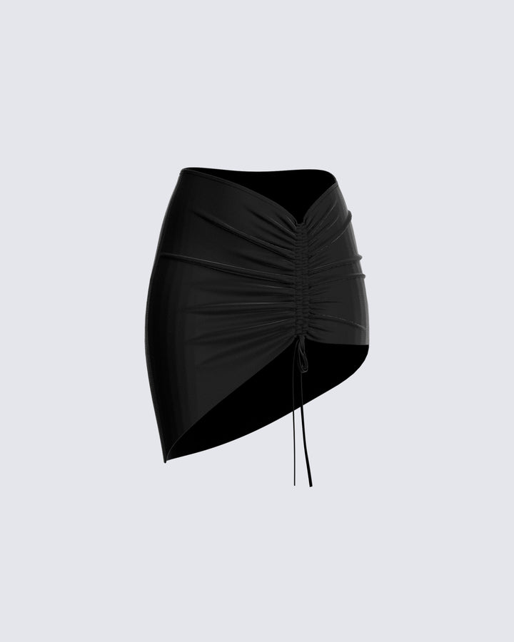Beatrix Black Lace Skirt – FINESSE