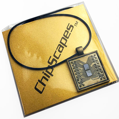 Item003: IBM Memory Chip Necklace - IBM 4300 Mainframe Computer Memory