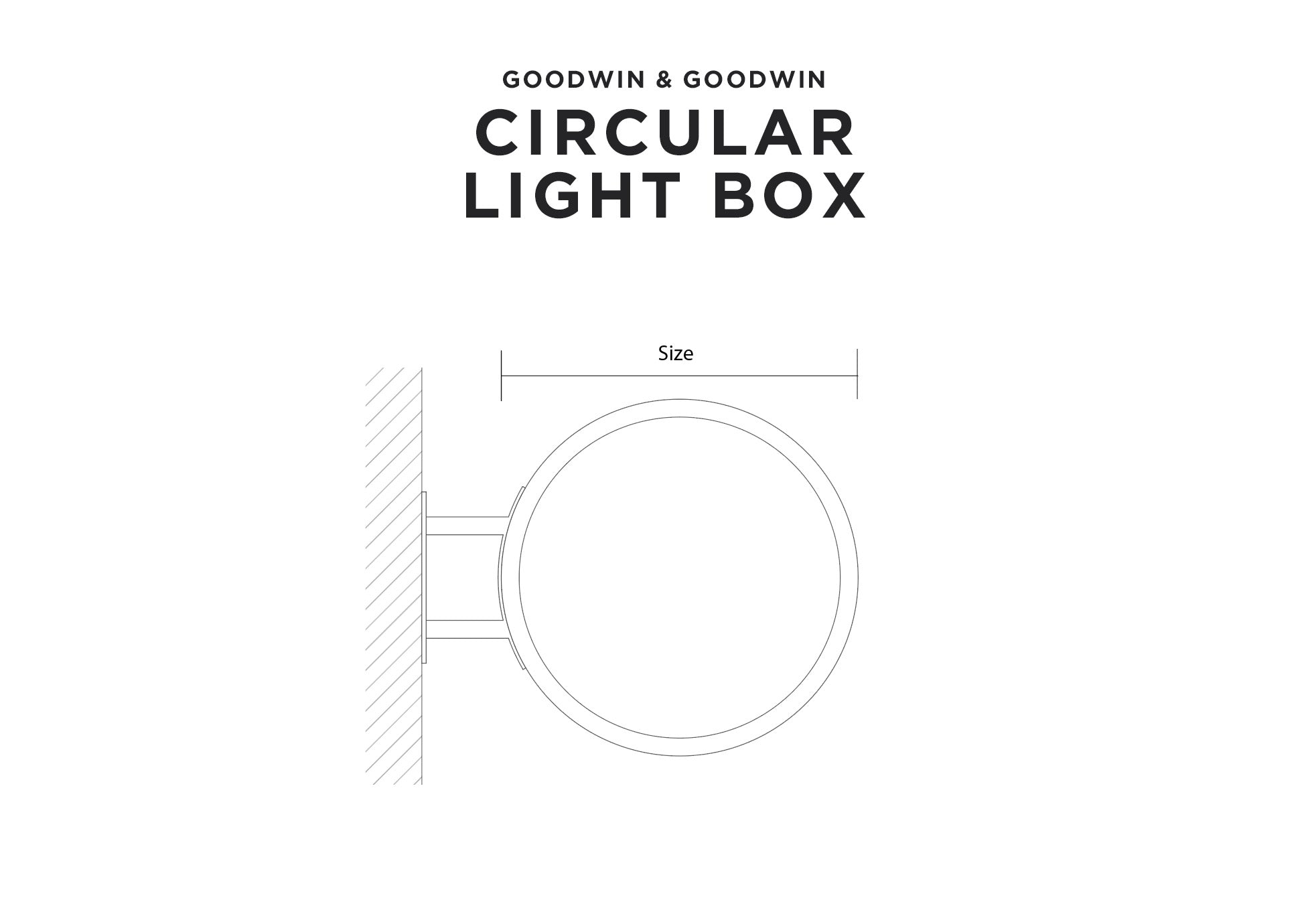 Circular Projecting Sign Technical Drawing