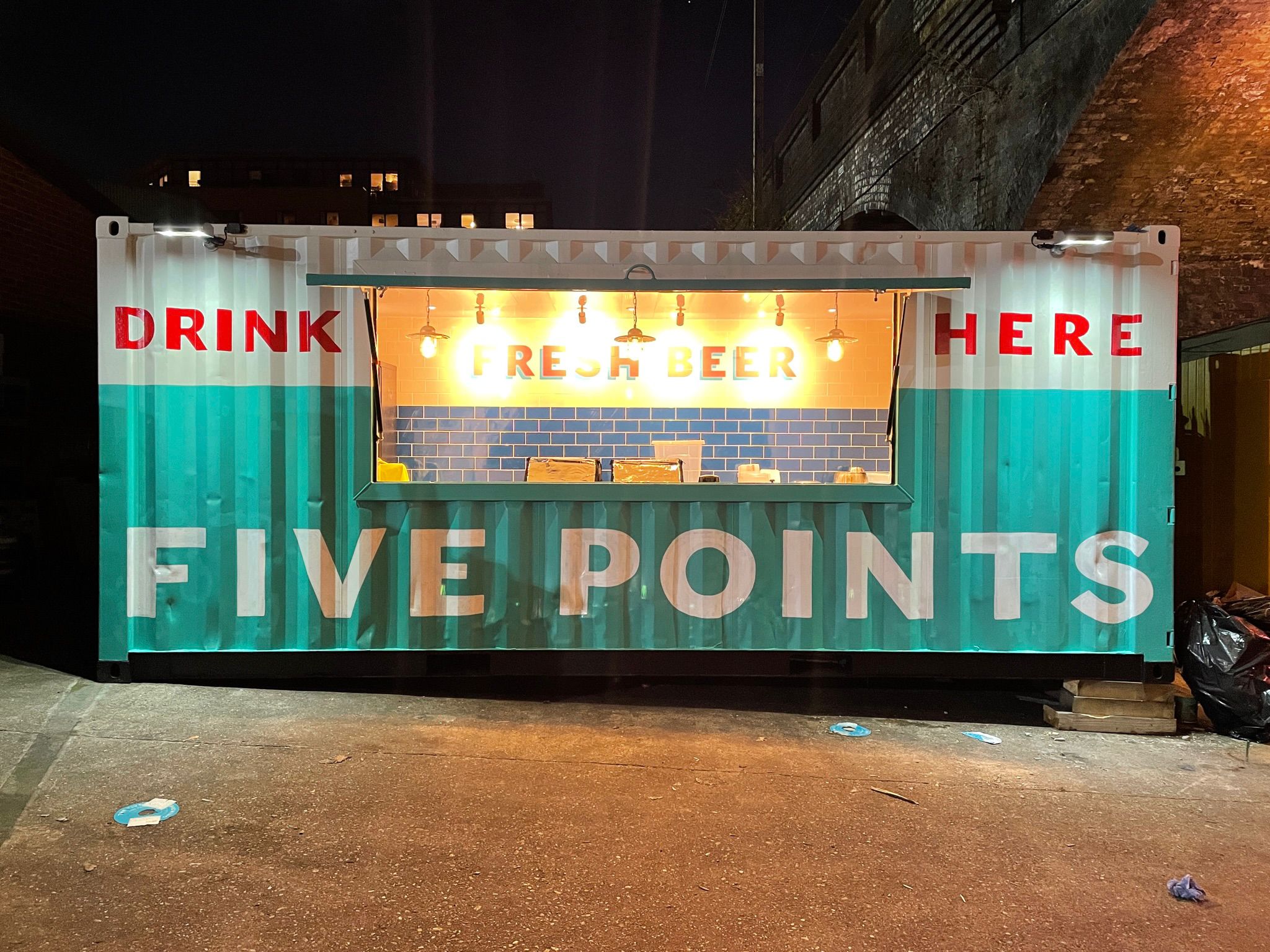 Five Points Brewery Sign Writing