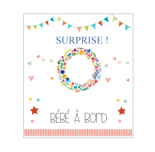 Carte A Gratter Surprise Bebe A Bord Faire Part Magnet