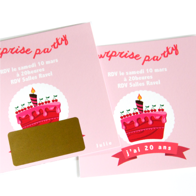 Carte A Gratter Anniversaire Faire Part Magnet