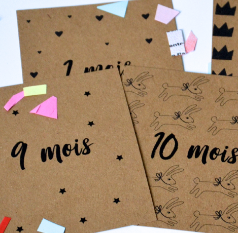 Cartes Etape Pour Bebe Faire Part Magnet