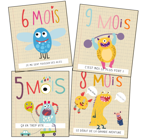 Cartes Etape Pour Bebe Faire Part Magnet