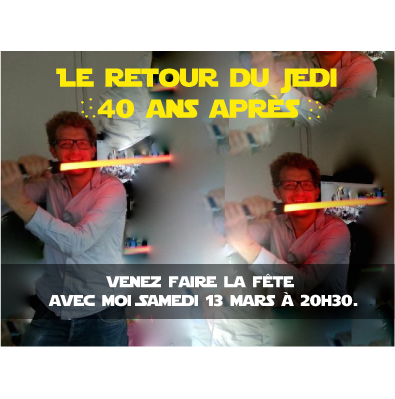 Invitation Anniversaire Stars Wars Garlonn Gole