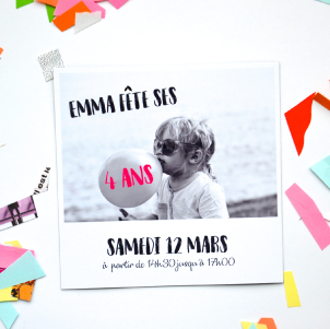 Invitation Anniversaire 4 Ans Garlonn Gole