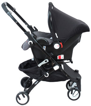 looping stroller with car seat