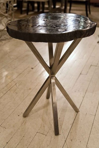 Black Petrified Wood Table - Bernhardt Interiors | Luxe ...