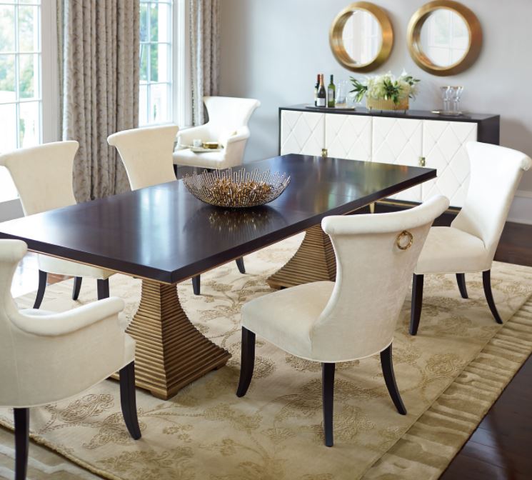 Jet Set Double Pedestal Table - Bernhardt Furniture | Luxe Home ...