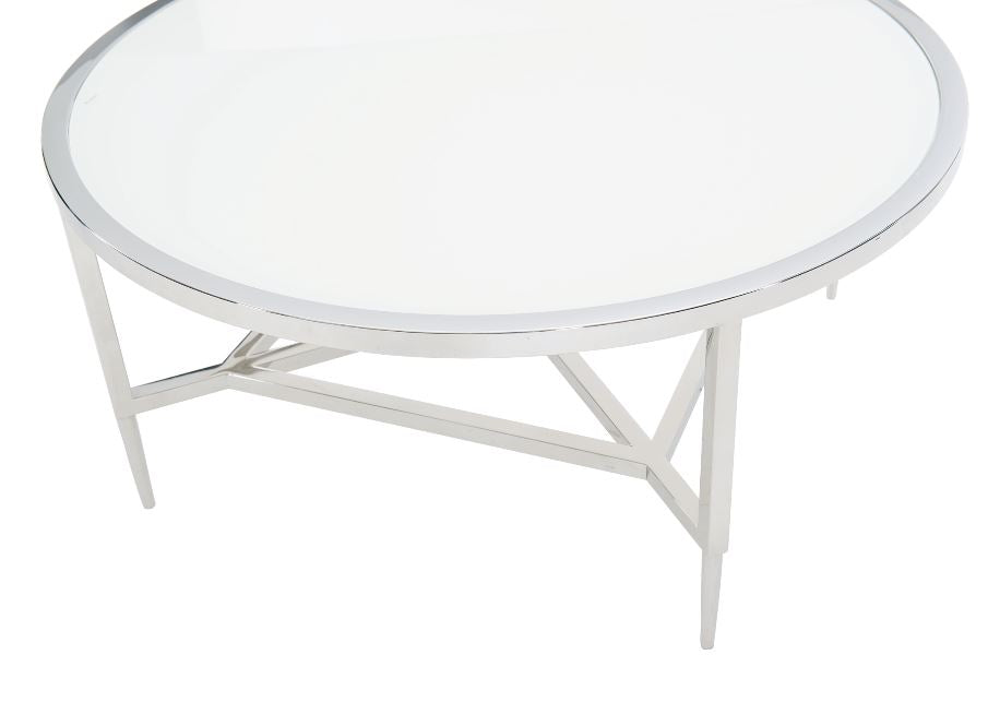 Portola Metal Round Cocktail Table Bernhardt Luxe Home