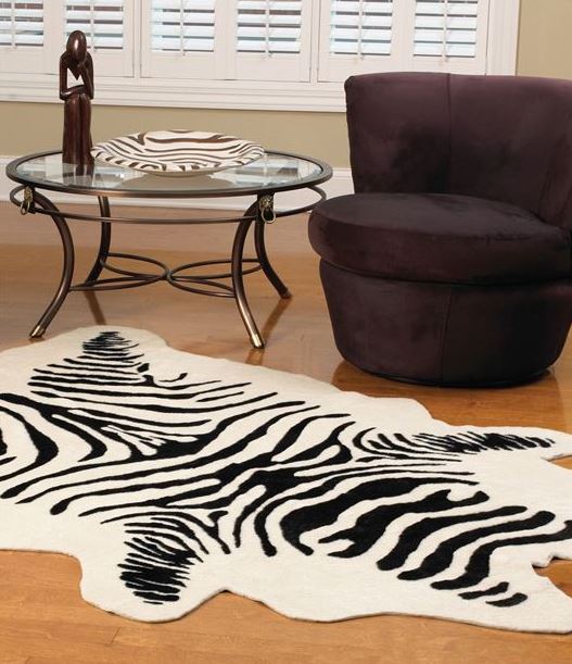 Faux Zebra Hide Rug Fabulous Furs Luxe Home Philadelphia