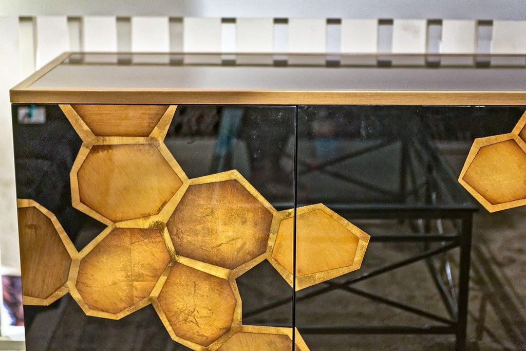 Honeycomb Credenza John Richard Luxe Home Philadelphia