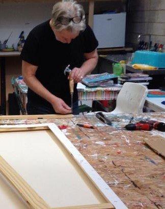 canvas making