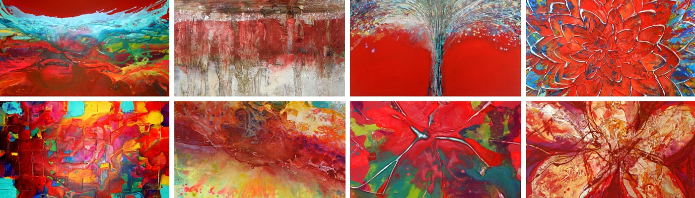 red paintings