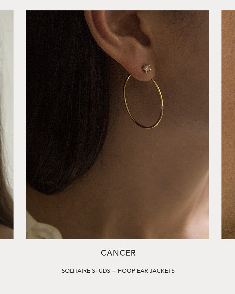 Zodiac Sign Cancer Earring Capsule