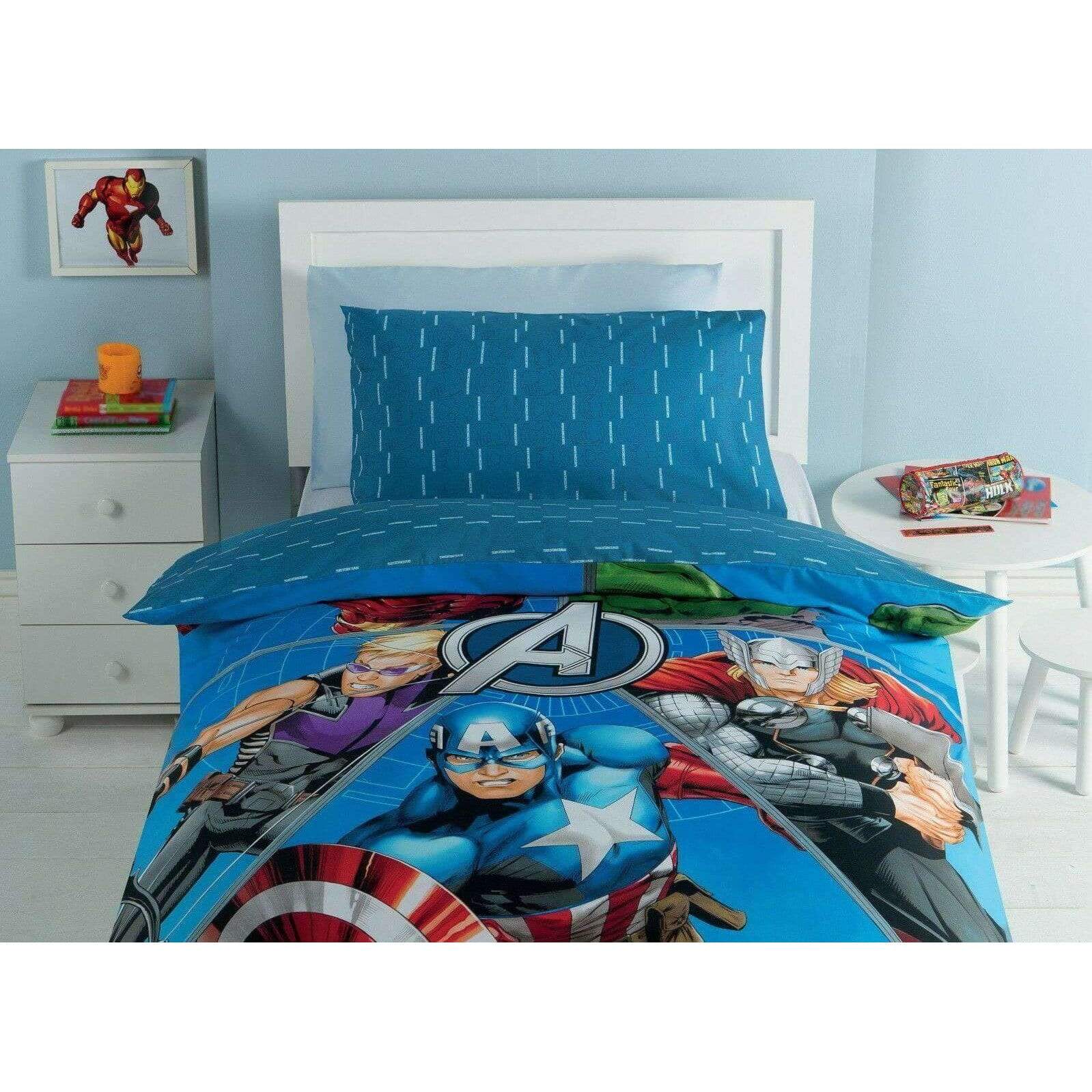 Marvel Avengers Publish 3 Piece Twin Sheet Set 100 Cotton
