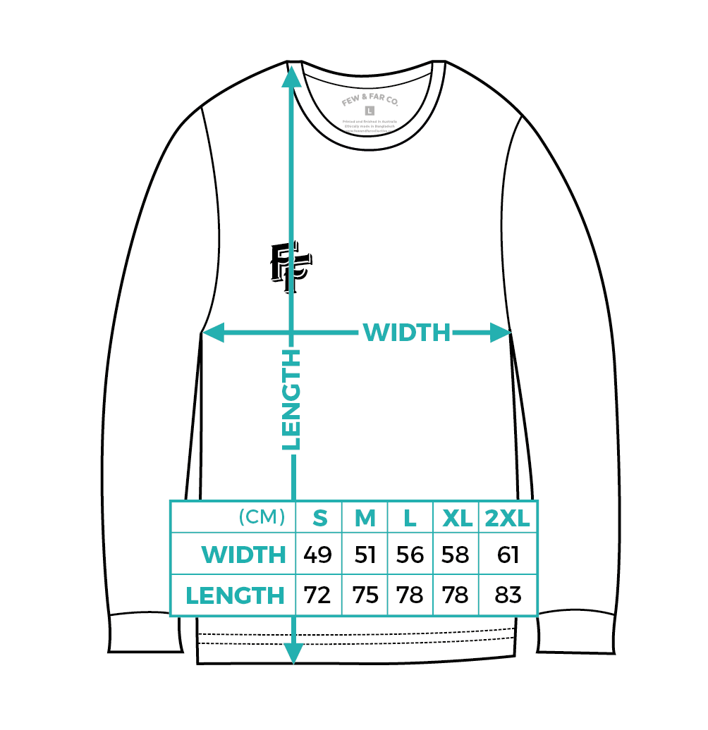Long Sleeve Few and Far Collective Shirt