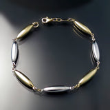 Oblong Link Gold Bracelet