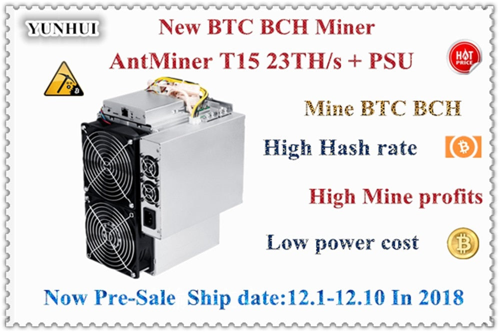 Newest 7nm Bitecoin Miner AntMiner T15 