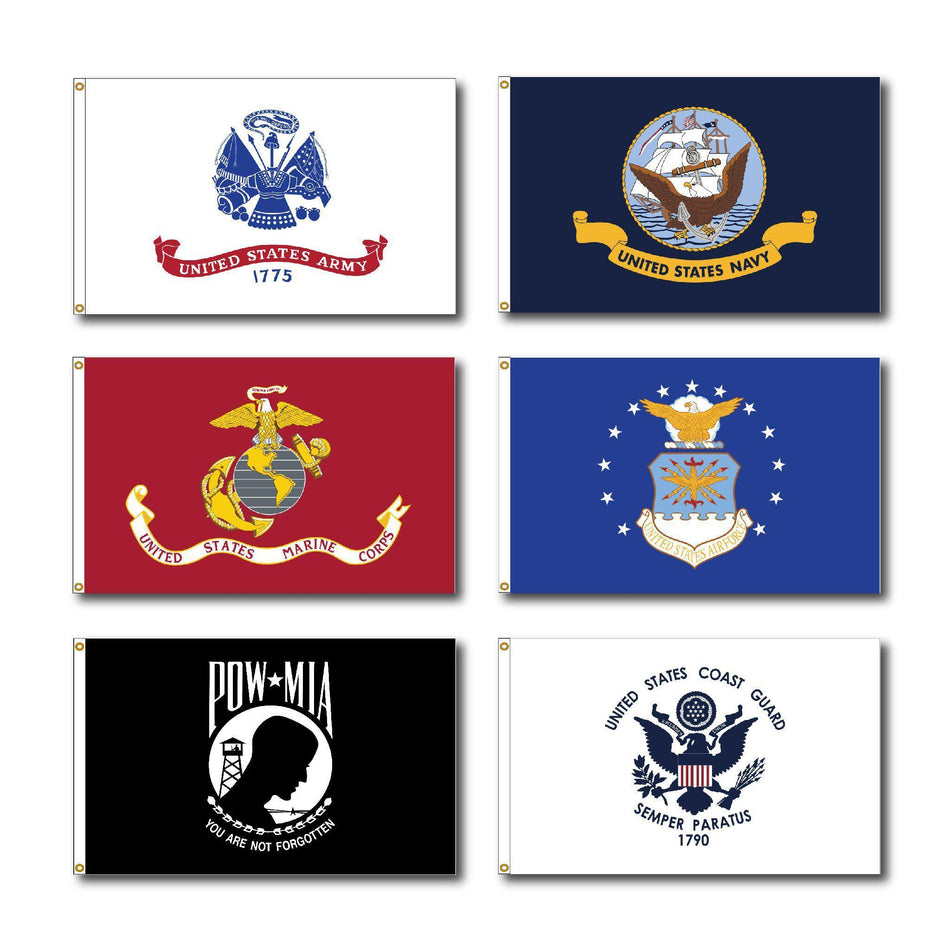 U.S. Armed Forces - 5x8' - Brandy Wine Flags
