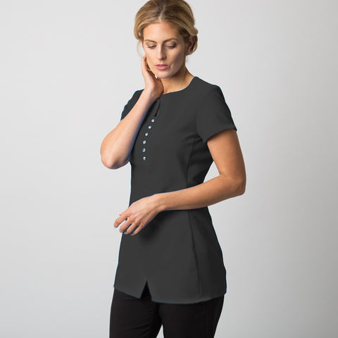 Essence Beauticians Tunic in Charcoal Grey