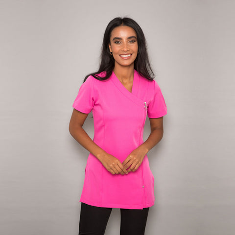 Belle Hot Pink Salon Tunic