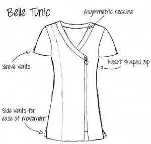 Belle Beauty Tunic Design by Salonwear