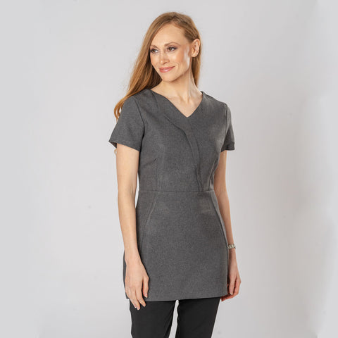 Diva Tunic in Grey Fleck Polyester