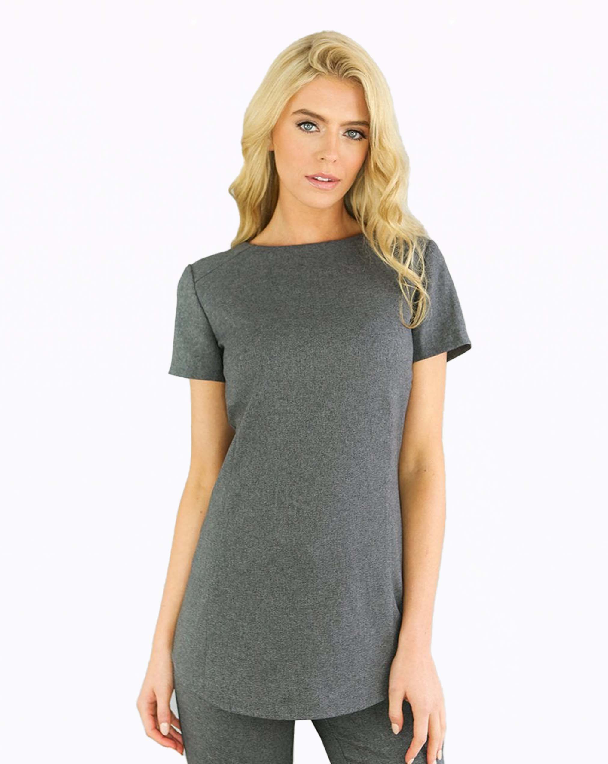 Image of Icon Crew Neck Spa Tunic (Luxury Twill)