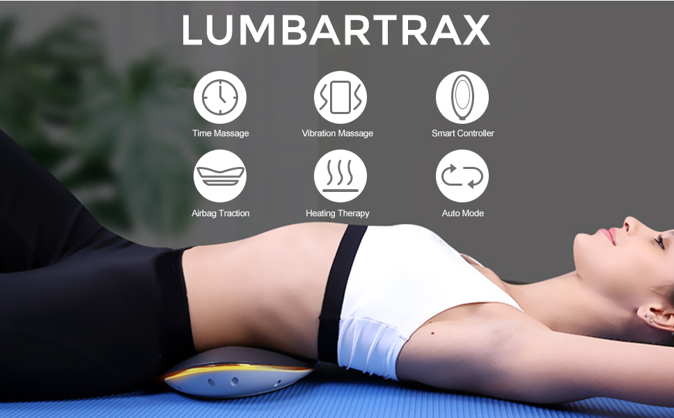 Traction Lumbar High Frequency Vibration Massager For Waist Hot