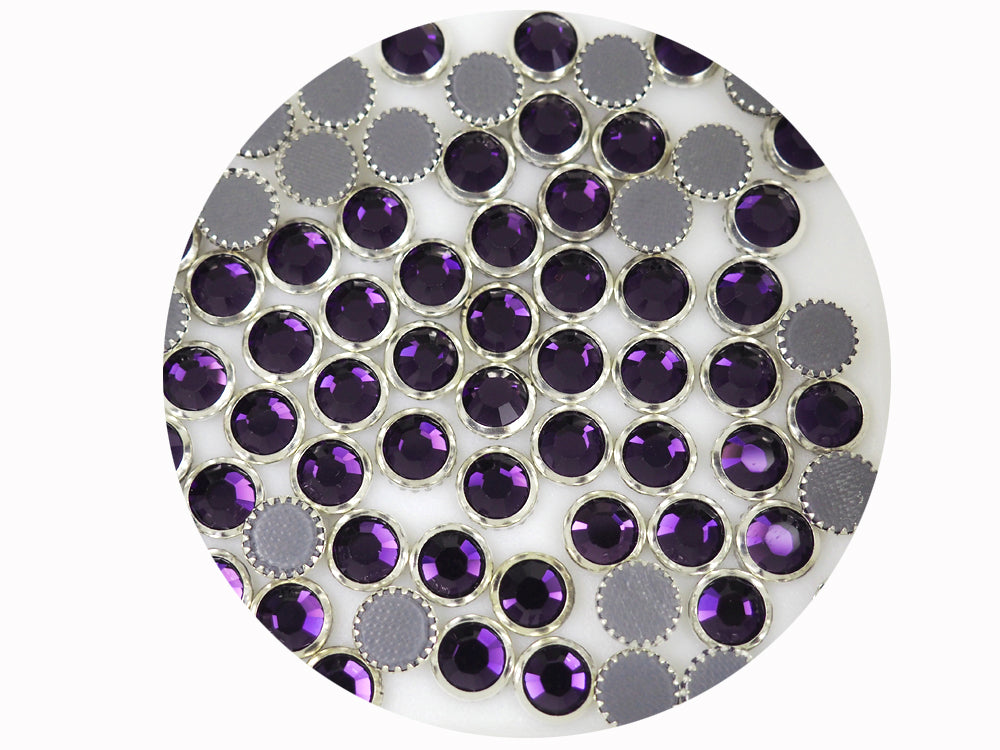 Metallic Silver Rhinestones