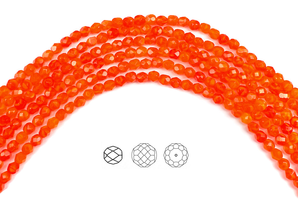 Czech glass orange fruit shaped beads 12pc matte opaque 10mm top drill –  Orange Grove Beads