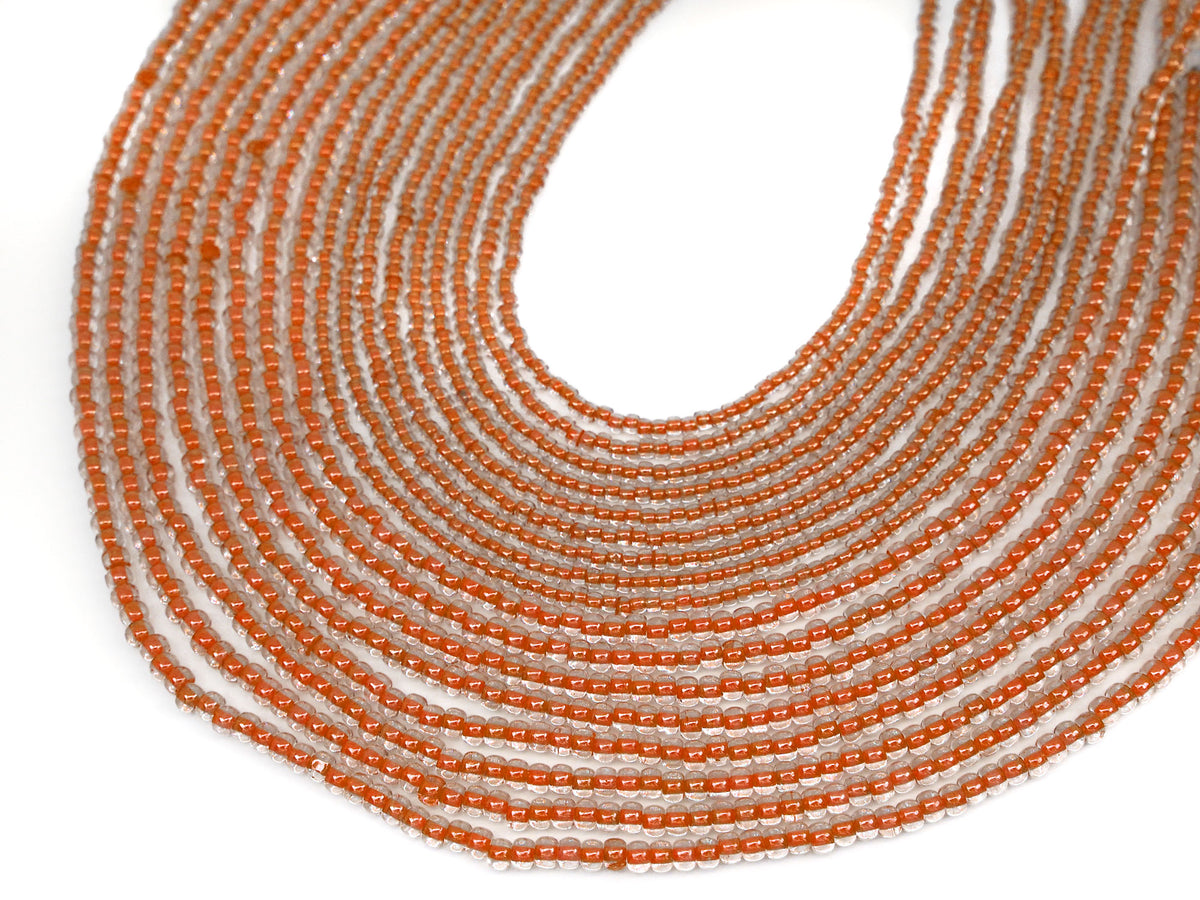 Papaya Orange Matte Glass Seed Beads (4mm) — The Bead Chest