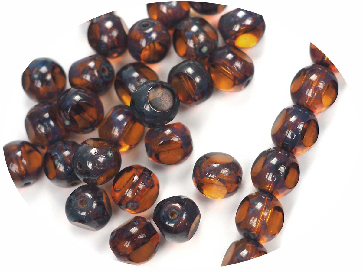 Czech glass skull beads 8pc matte black gold decor 12mm – Orange Grove Beads