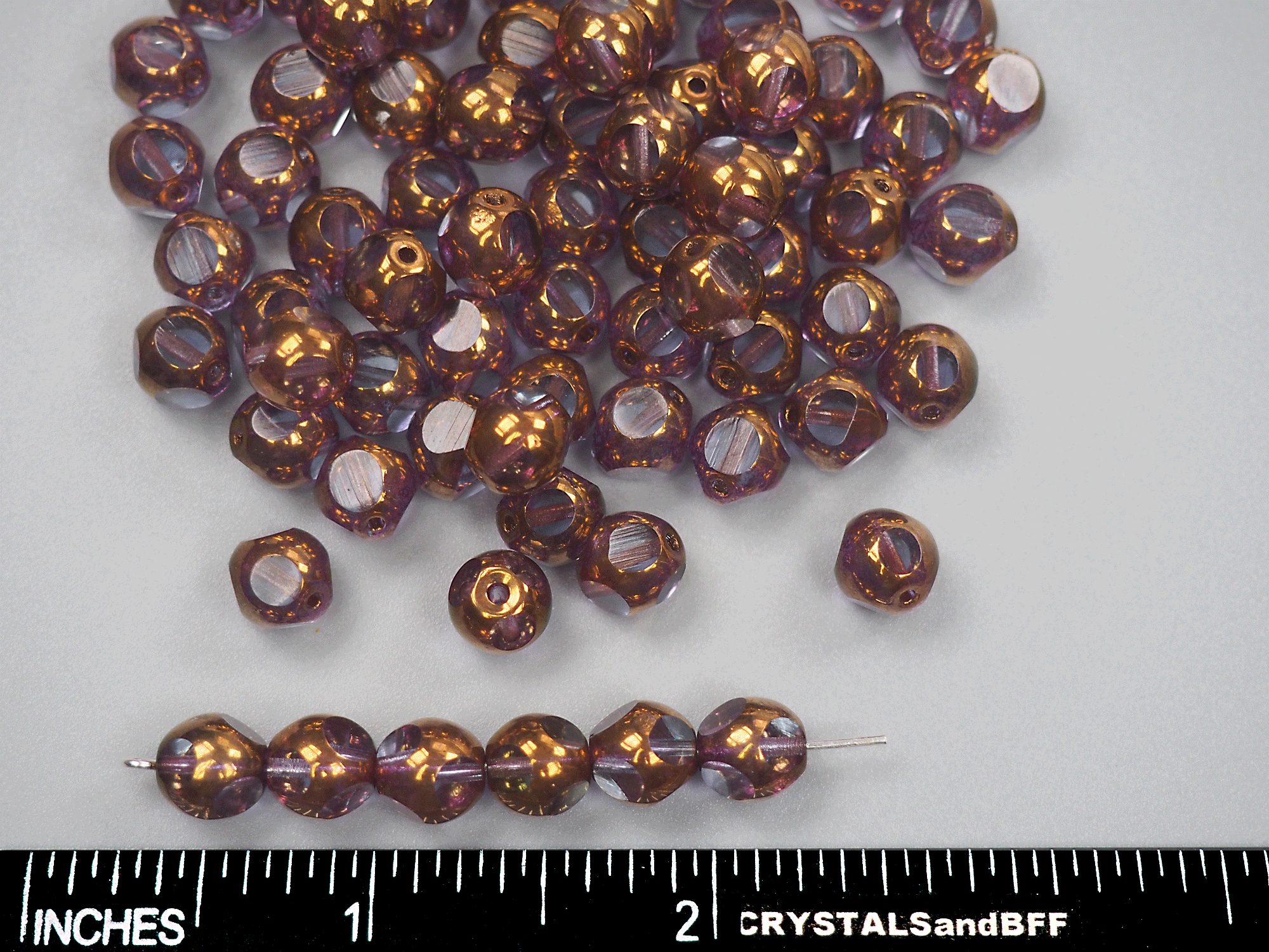 Czech 3×10mm Crescent Glass Beads 