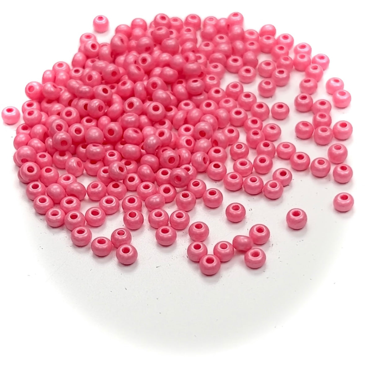 Rocailles size 6/0 (4mm) Pink Dyed Pearl, Preciosa Ornela Traditional -  Crystals and Beads for Friends