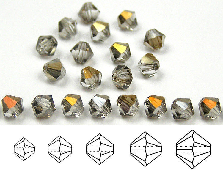 Czech Glass Druk Round Beads in sizes 4mm and 6mm, Smooth Pressed Bead -  Crystals and Beads for Friends