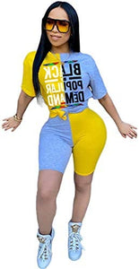 Womens Sexy 2 Piece Sports Outfit Set Shirt Bodycon Pants Joggers Club –  ShopperNU.com