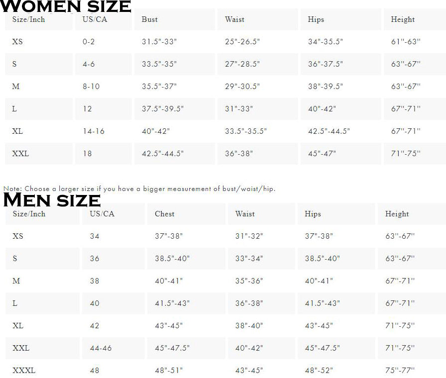 Size Chart – sheyle