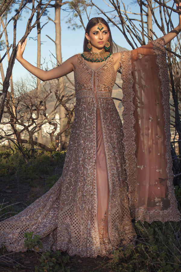 Red Classy Pakistani Bridal Long Trail lehenga with kurti and handwork  Bespoke | eBay