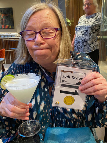 Jodi Taylor with Margarita